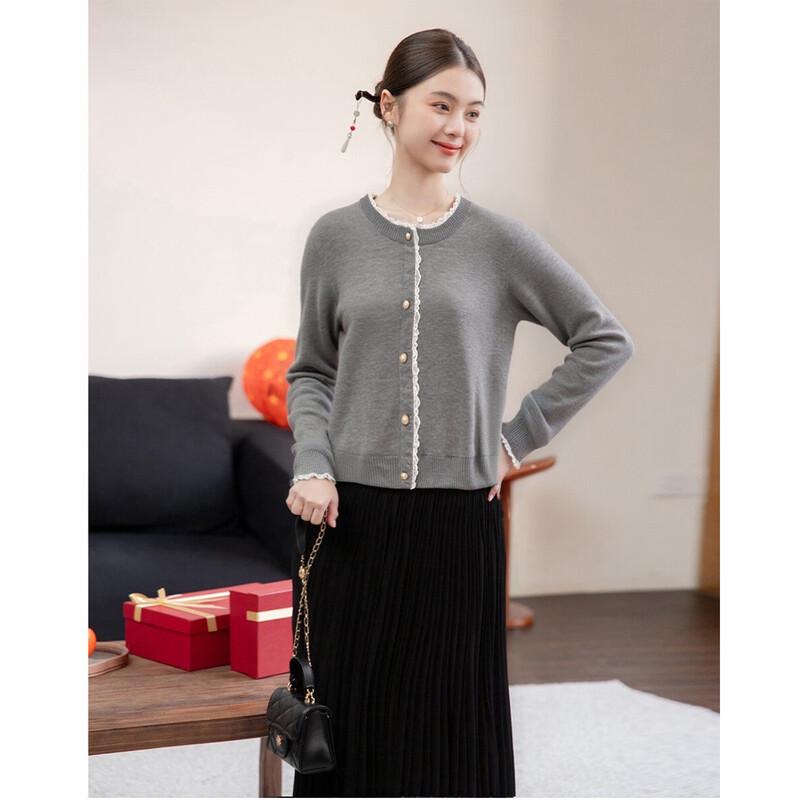 MOKANA Women's Urban Casual Long Sleeve Mid-length Dress