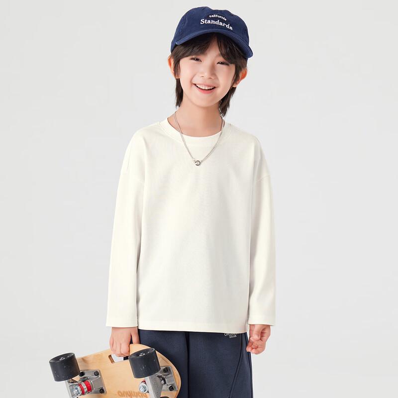 Duo Duo Jia Boys' Solid Color Loose Fit Long Sleeve T-Shirt