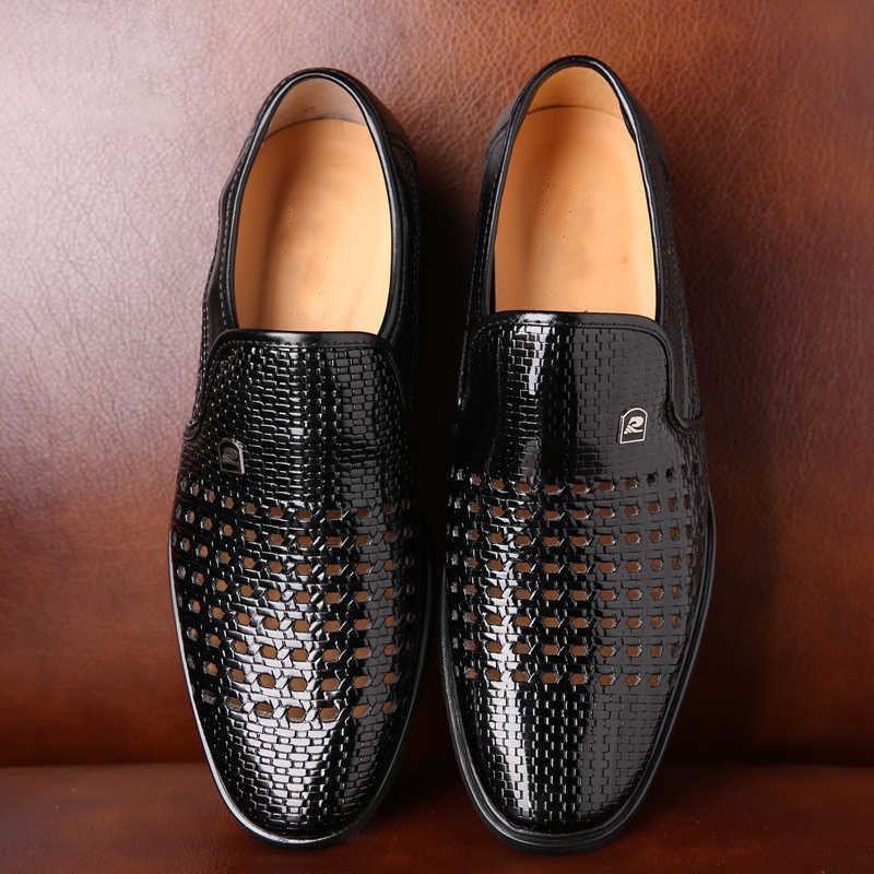 Men's shoes leather sandals summer non-slip shoes