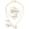ZAKOL 3 Pcs Simple Stainless Steel Zircon Set Christian Cross V Letter Charm Earring Necklace Bracelet Accessories Zircon Gift