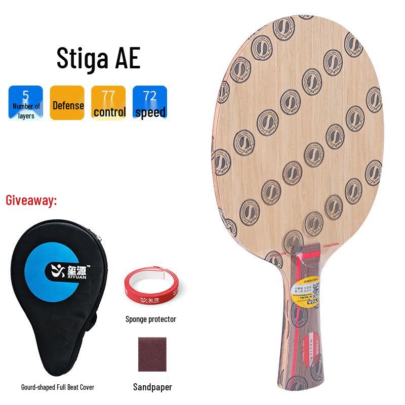 STIGA AC CR WRB Nanocarbon All-Round Table Tennis Blade - Single Bat