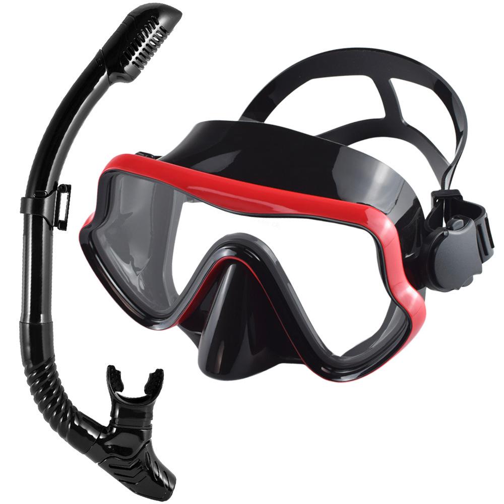 Large Frame Diving Goggles Snorkel Set