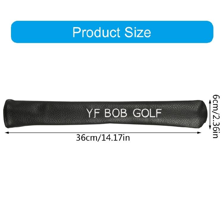Golf Alignment Stick Cover, PU Golf Alignment Stick Holder Headcover Watertight Protection Cover for Aiming Exercise