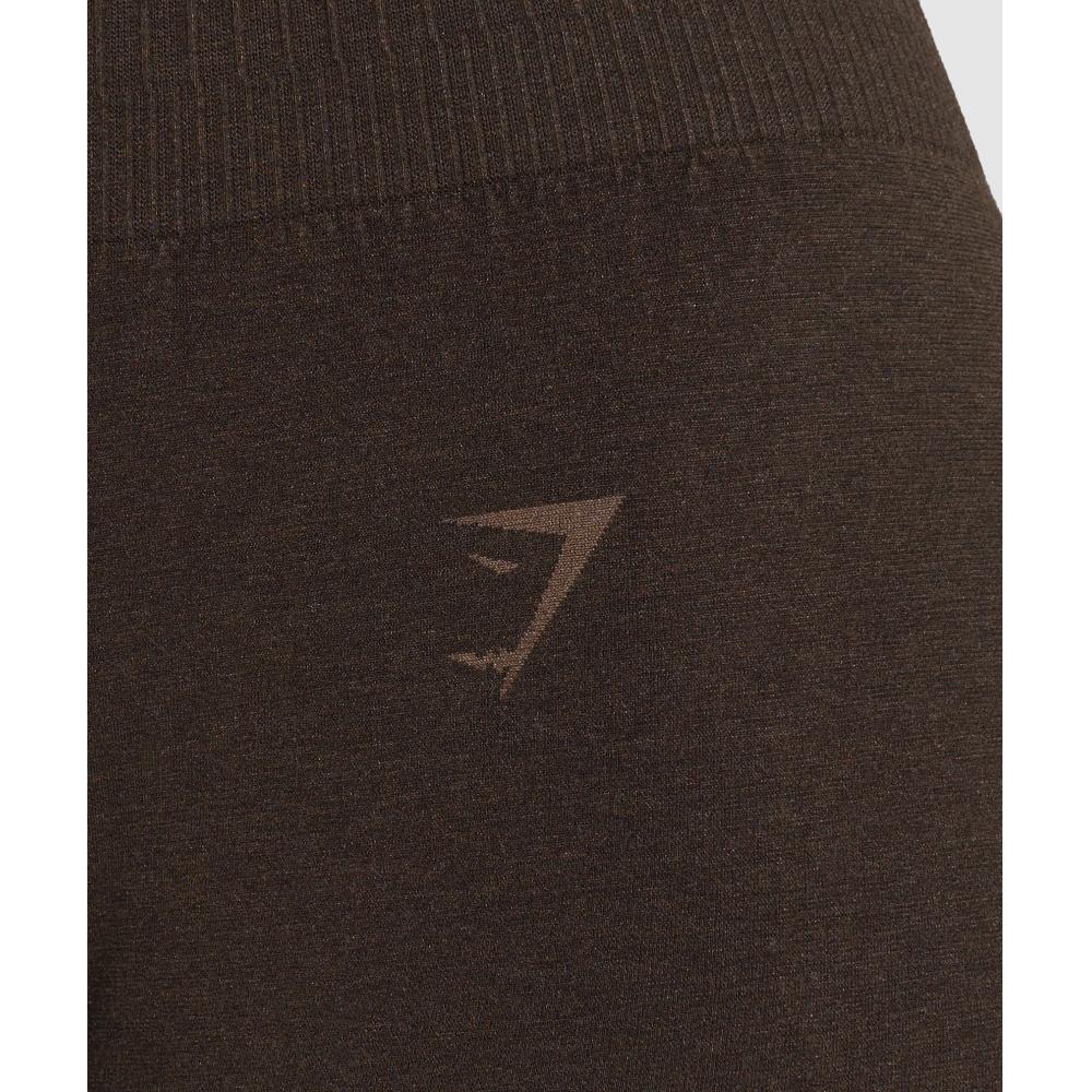 Gymshark Leggings Luxe Seamless Flare Maro Nuc Marl B3c8k Nc1d