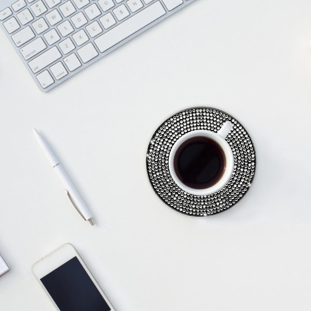 2 Pack Car Cup Coasters Rhinestones Cup Holder Coasters Non Slip Cup Holders Car Interior Universal