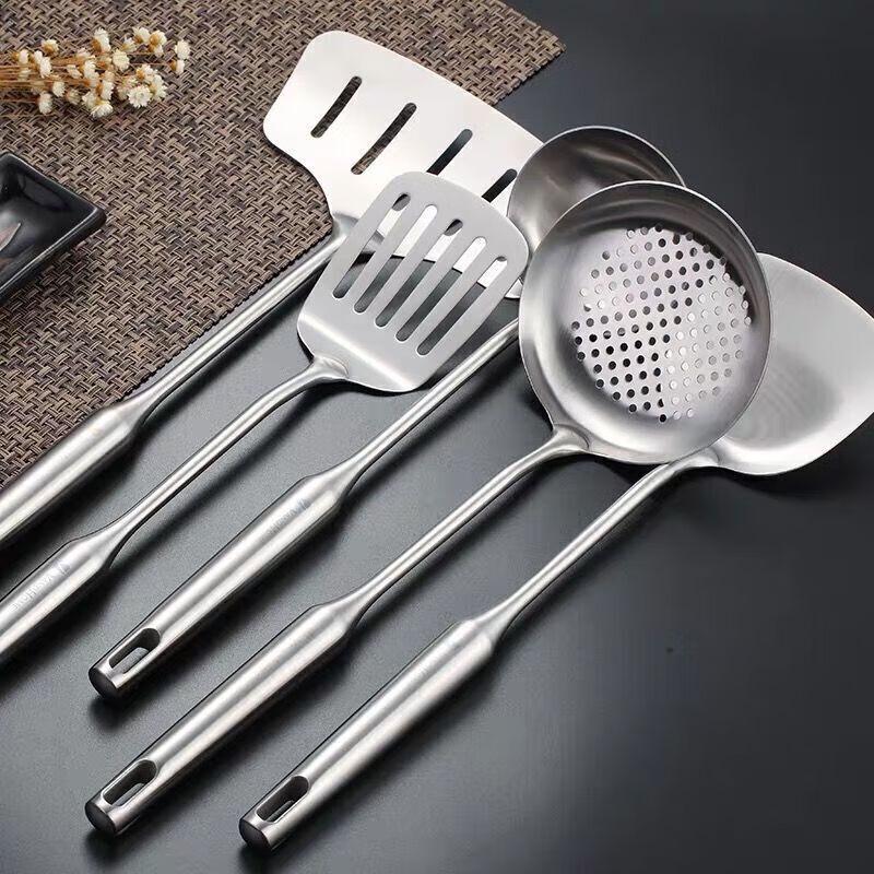 Miaoqiao 304 Stainless Steel Wok Spatula & Soup Ladle Set