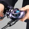 Casting Reel 6.3:1 High Gear Ratio Two-handed Use Lightweight and Portable Suitable for Fresh and Salt Water Ideal Birthday and New Year Gift