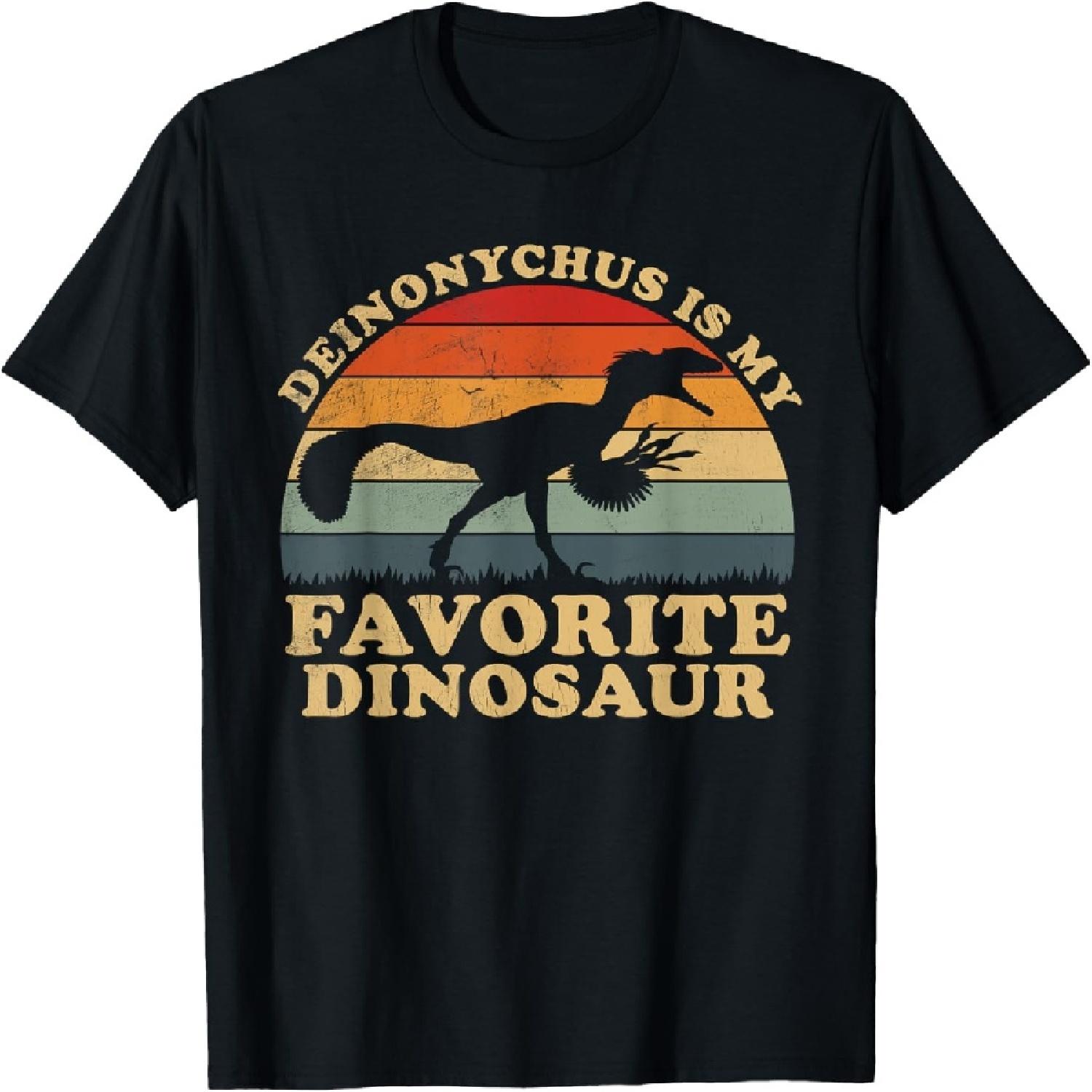 

Deinonychus My Favorite Dinosaur - Dino Lovers Vintage T-Shirt XXXXXL чорний