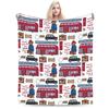 Paddingtones Brown Bear Blankets Lightweight Thin Flannel Comfortable Present Throw Blanket Rug Piece