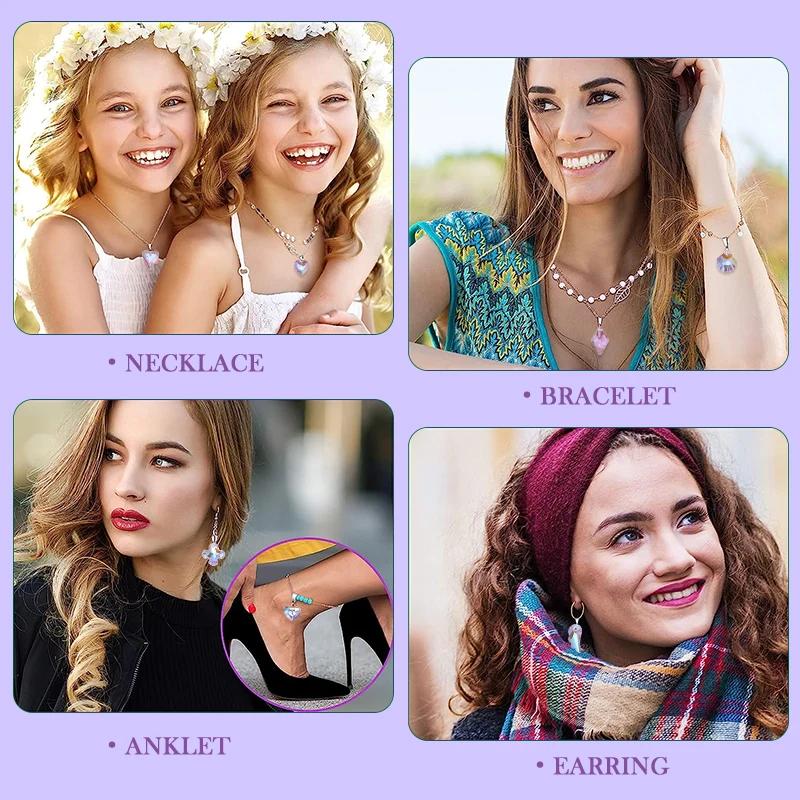 Charming Crystal Pendant Multi Shaped Rhinestone Pendant Crystal Jewelry Accessories Crafts Stone for Earrings Bracelet Making
