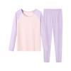 Teen Slim Fit Cotton Thermal Set - Spring/Fall Lightweight Lycra Elastic Long Johns