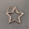 Hollow Star Shaped Spring Clasp Metal Carabiner Keychain Bag Clip Hook Dog Chain Buckle Connector Diy Jewelry Making Accessories