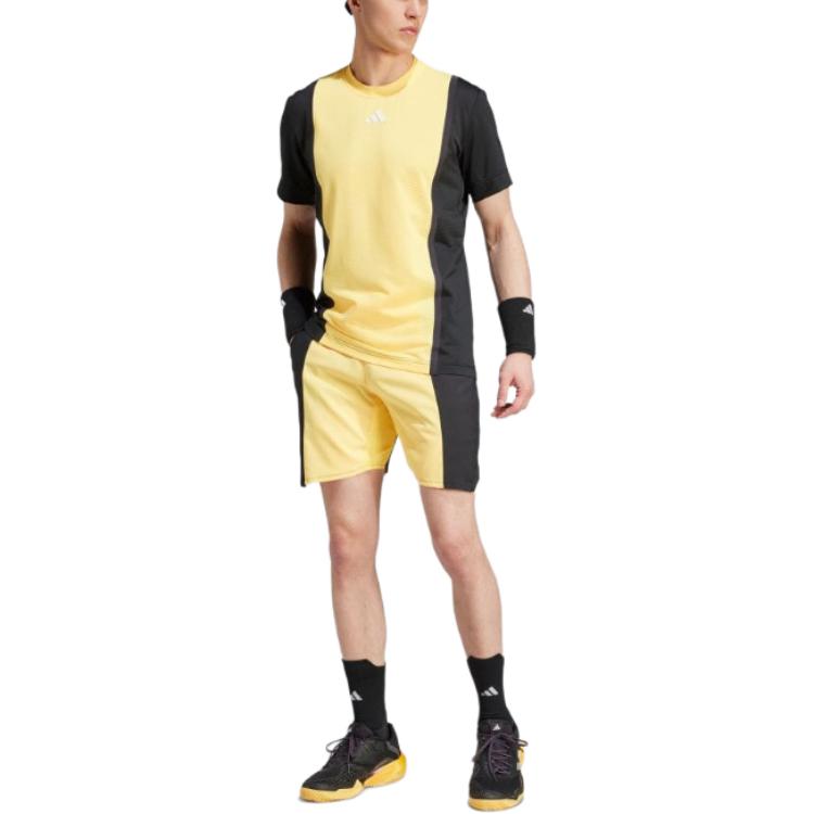New Adidas Casual Shorts Men's Yellow IW4072