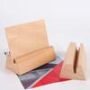 Natural Wooden Desk Calendar Holder 12-21 CM Game Cards Stand  For Office Home Desktop