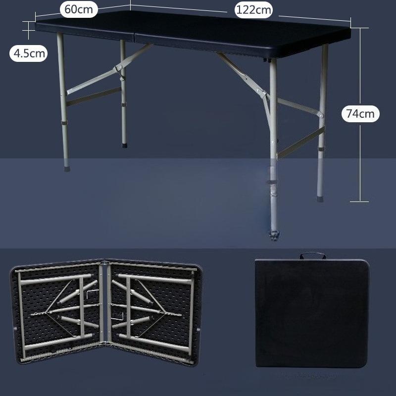 1,2m Moderner Klapp-Outdoor-Tisch für Veranstaltungen, Rechteckig, Festival, Picknick, Party, Bankett, Plastiktisch