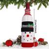 Weihnachts-Weinflaschenhülle Feiertags-Pullover Tischdeko Partygeschenke, Wiederverwendbar
