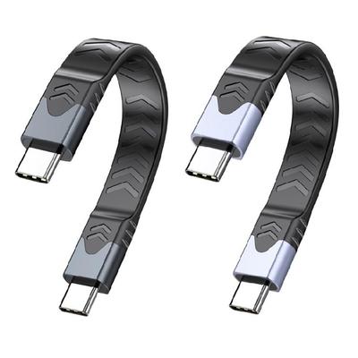 High Performances USB5 Short Cable 240W Power Delivery 16K Video Output,USB C Cable for Laptops Tablets Multiple Devices