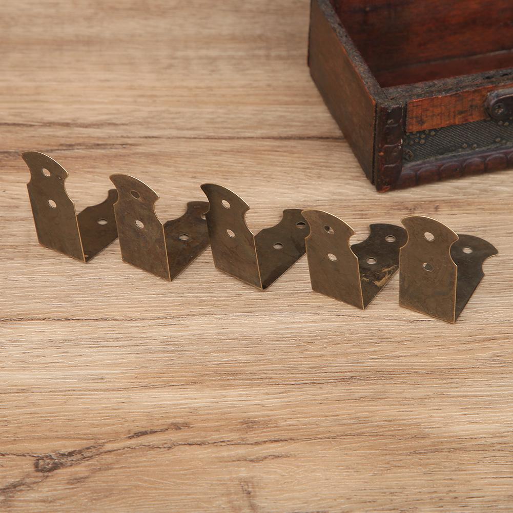 50PCS Wooden Case Corner  or Jewelry Box   Cover Guard Bronze   Corner