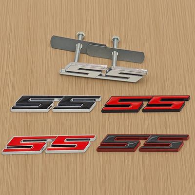 Bswzc7 Litere Metalice 3D Emblema Logo SS Autocolant Portbagaj Spate Insignă Grilă Față Embleme pentru Accesorii SS Sport Camaro Cavalier