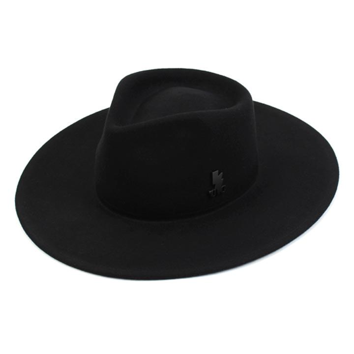 Yunibeosyeolkemiseuteuli V Long Wool Fedora Bk Wool Fedora