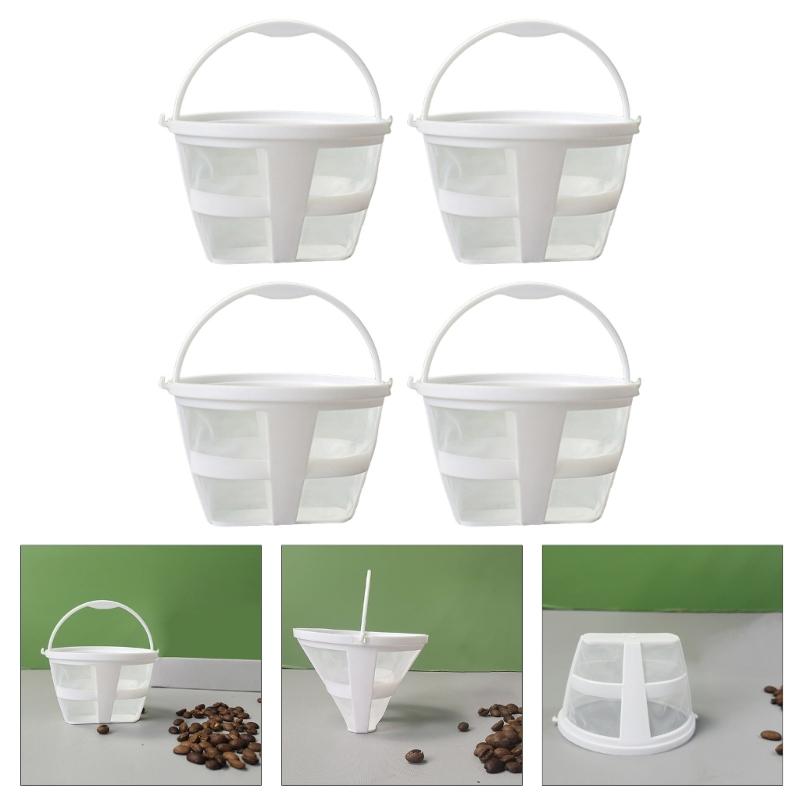 Set Of 4 Nylon Coffee Filters Permanent And Reusable Coffee Filter Strainer Tool For Home And Commercial Use