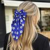 Fashion Fabric Ribbon Hair Rope Colorful Hairpin Gift Football Pattern Bow Hair Clip  Daily