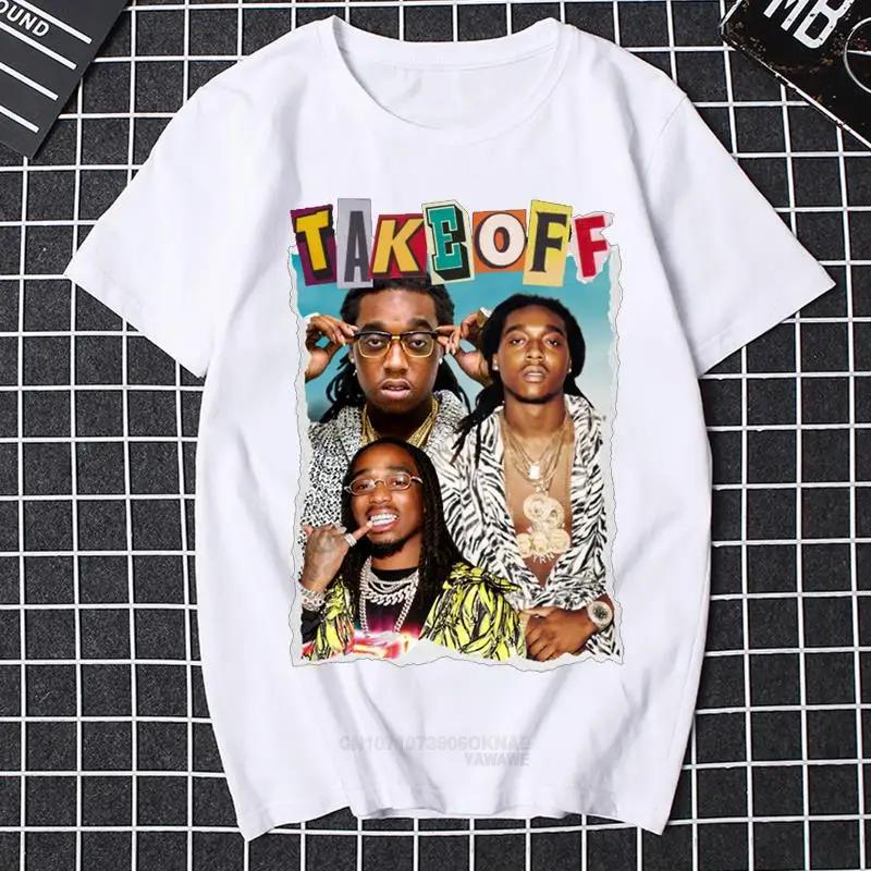 Takeoff Rest In Peace T Shirt Gone But Not Forgoten Men Clothing Retro Hiphop Gothic Women Graphic Tshirts Ropa Mujer S