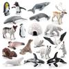 Animal Arctic Polar Bear Penguin Reindeer Whale Miniatures Pvc Model For Kids
