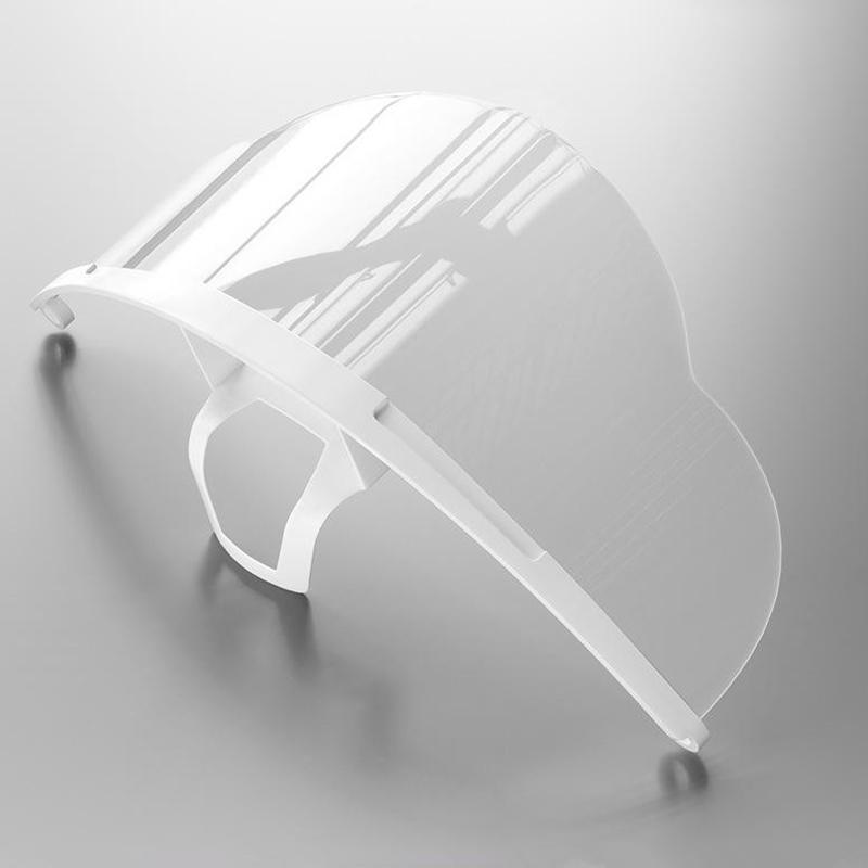 10Pcs Creative Shapes Clear Plastic Catering Mask Hotel Beauty Chef Waiter Protective Mask Reusable Visible Splash Proof Mask