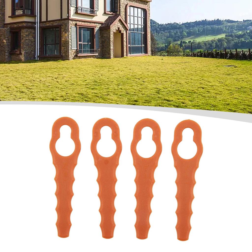 Blade Trimmer Blades 79x19mm Orange Color Plastic Replacement Parts Garden Hand Tools For Worx WG150/WG151/WG151