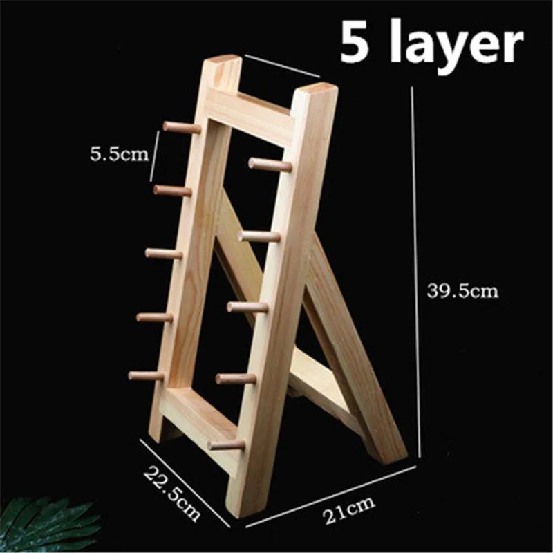 Wooden Holder Swinging Knife Rack Wooden Shelf Willow Knife Sushi Chef Tool Japanese Bayonet Wooden Knifes Rest Sushi Bamboo Mat