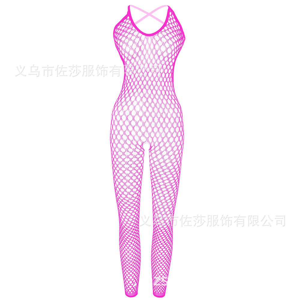Sexy Lingerie Rose Lace Pajamas Sexy Perspective Hollow Sexy Mesh