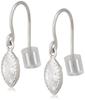Vendome K10 White Gold Pear Shape Hook Earrings GABA0031 CZ [Official] [VA Aoyama]