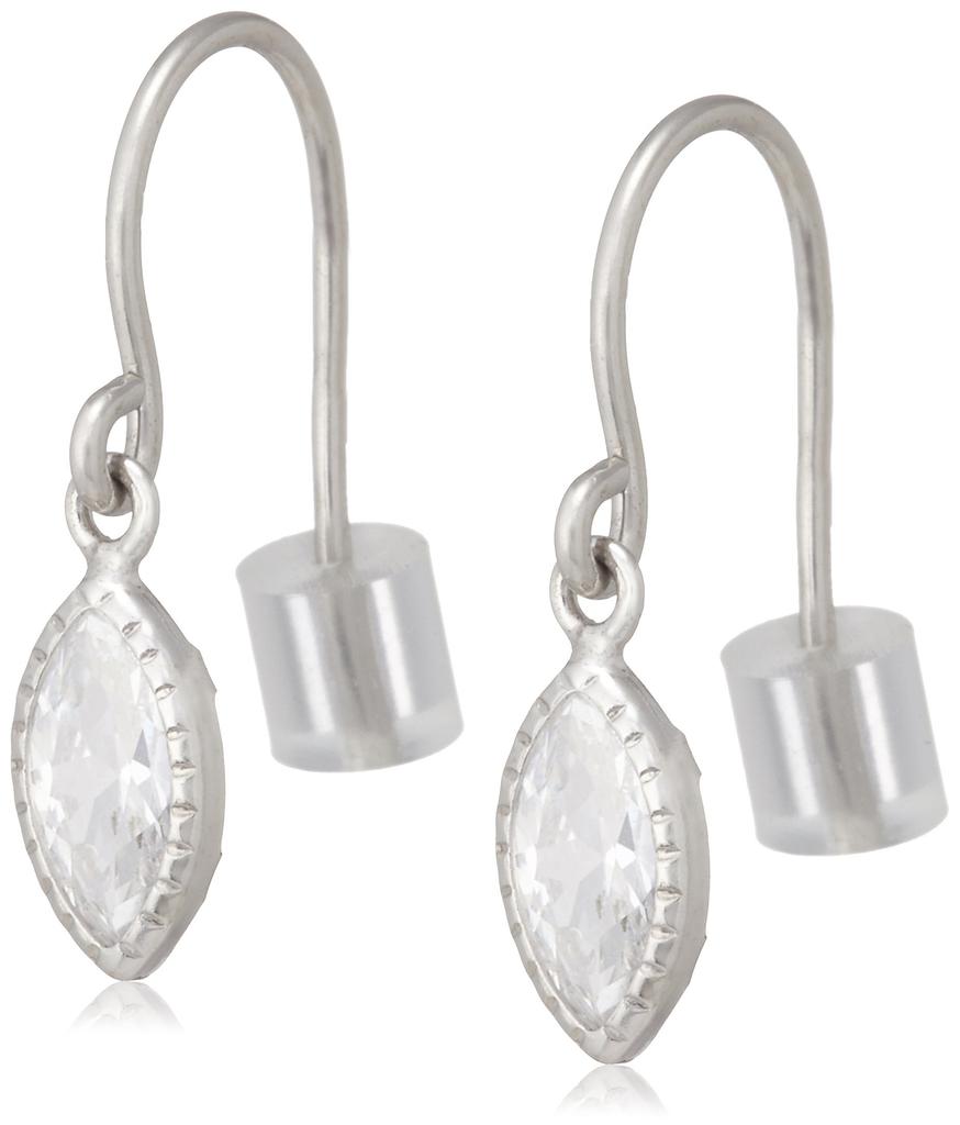 Vendome K10 White Gold Pear Shape Hook Earrings GABA0031 CZ [Official] [VA Aoyama]