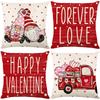 Neuer Valentinstag Polyester Bedruckter Kissenbezug Feiertagsdekoration Wohnzimmer Sofa Kissenbezug Kissen