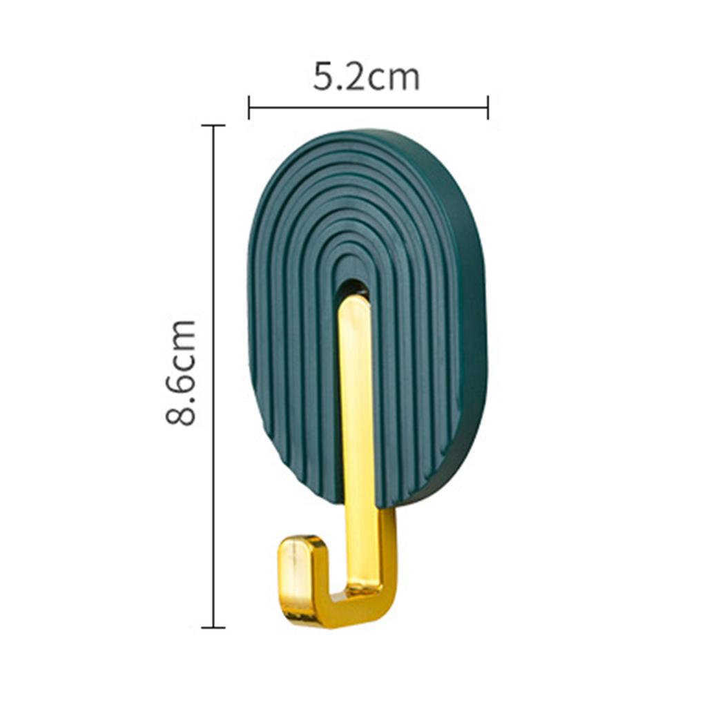 2pcs Towel Hook Self Adhesive Hooks Wall Hooks Stick for Bathroom Kitchen Strong Adhesion High Bearing Capacity Drill
