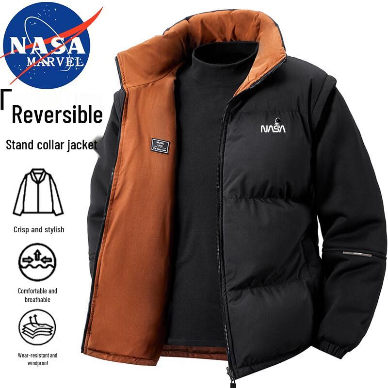 NASA MARVEL Men's Reversible Padded Jacket