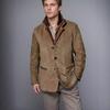 Men's Retro European-American Contrast Lapel Coat - Casual Spring/Autumn Fashion Jacket