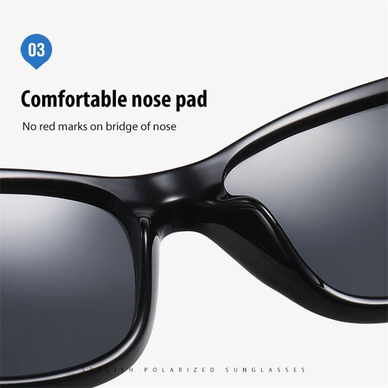 aoron Creative Design Frame Photochromic Polarized Sunglasses for Men Women Fashion Sport Driving Fishing Glasses