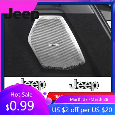 För Jeep 2/4 st Bilstereo Klistermärke 3D Metall Auto Emblem Dekal Dekoration Tillbehör För Jeep Renegade Wrangler Compass Cherokee
