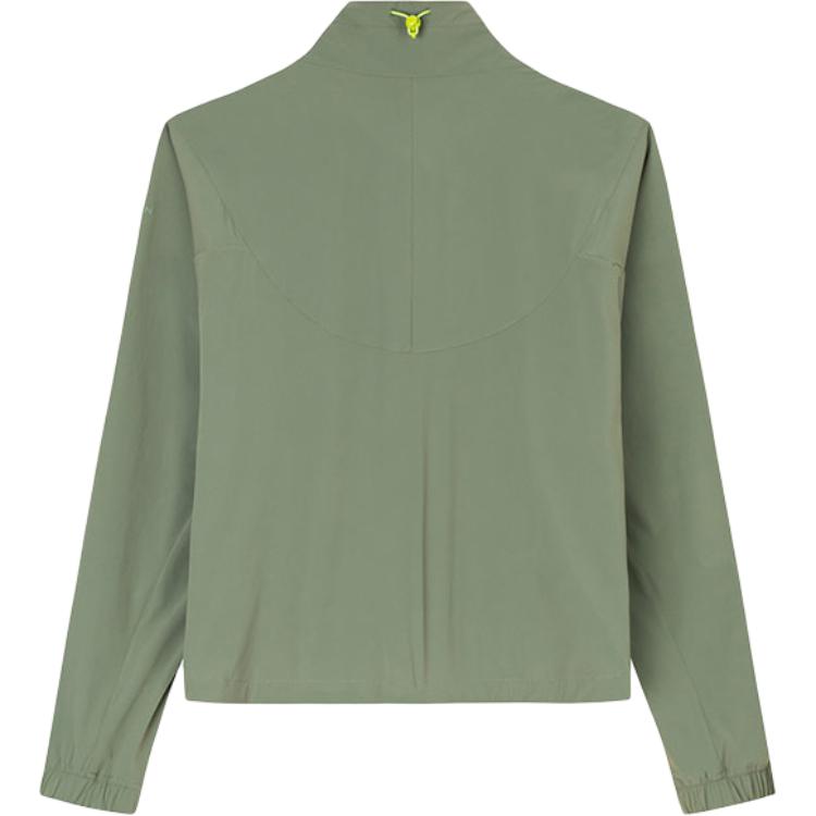 Anta Champion Outdoor Series Three-Proof Woven Stand Collar Climbing Jacket Women jackets Muddy-Olive-Green 162420616-4
