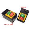 On/Off Push Button Switch Plastic Safety Switch with Waterproof Dustproof Box 10A for Grinding Machine Textile Machine