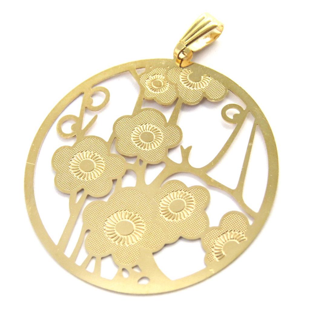 

Les Trésors De Lily [M8733] - Позолоченный кулон «Японский сад», золотой - 36 мм