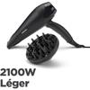 Haartrockner - BaByliss - D563DE Power Dry 2100 - Leichtes und Kompaktes Design
