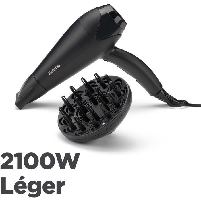Haartrockner - BaByliss - D563DE Power Dry 2100 - Leichtes und Kompaktes Design