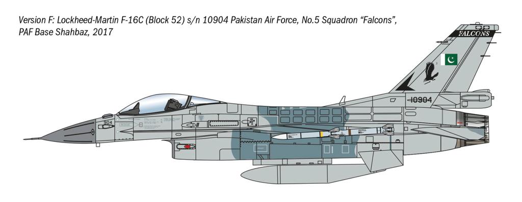 Italeri 1/48 War Thunder F-16C Fighting Falcon Plastic Model Kit IT35105 (Airplane)