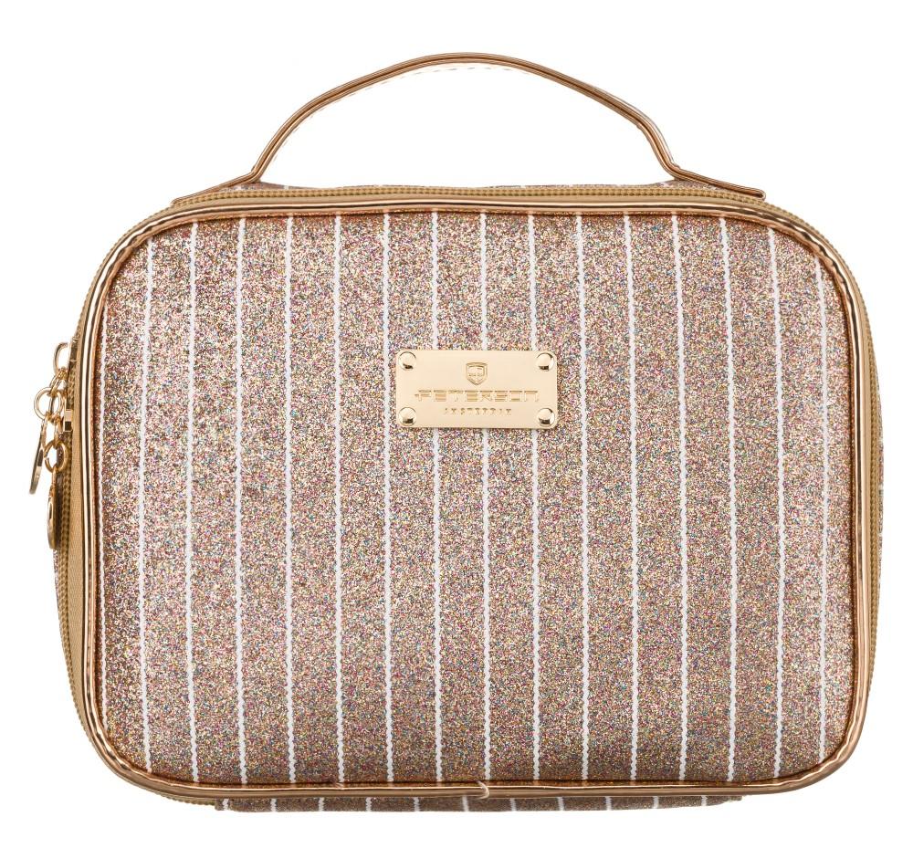 Cosmetic bag PTN KOS-L03-B-7187 gold rose