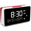 Talking Alarm Clock for the Visually Those with and Those with Hearing Loss 85dB Volume Display Large Numbers and Function Impaired, Elderly,