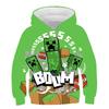 Cool Tops 3d Printed Minecraft Hoodie Boys Girls Children's Cartoon Hoodie Pullover Long Sleeve Children's Cartoon Street