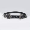 Bohemian Female Leather Belt With Retro Double Buckle And Alloy Clasp For Casual Wear